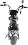 Crony Small Harley Two Seat Big Tires With BT 1000W 60Km/H High Power Two Wheels Adult Electric Scooter Motorcycle, Black
