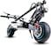 Crony Small Harley Two Seat Big Tires With BT 1000W 60Km/H High Power Two Wheels Adult Electric Scooter Motorcycle, Black