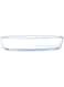 Royalford rf2729 glass oval dish, 2 l oval glass oven baking dish, clear, rf2729-gbd