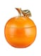 Harmony Ceramic 7"Orange Pot Orange + Gold DZ11037
