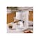 Manual Espresso Machine &ndash; 2-in-1 Thermo-Block System, Electric Cappuccino Maker, White Design