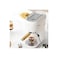 Manual Espresso Machine &ndash; 2-in-1 Thermo-Block System, Electric Cappuccino Maker, White Design