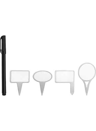 Trudeau 0579005 Maison Cheese Marker Set - Set Of 5 - White