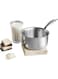 Vinod Platinum Triply Stainless Steel Milkpan - 1.2 Litre, 14 cm   Easy Pour Spout   Tea/Milk/Chai Pan   Rivetted Sturdy Handle   Induction &amp; Gas Base