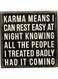Primitives by Kathy Box Sign, Wood, Karma Means, 5-Inch