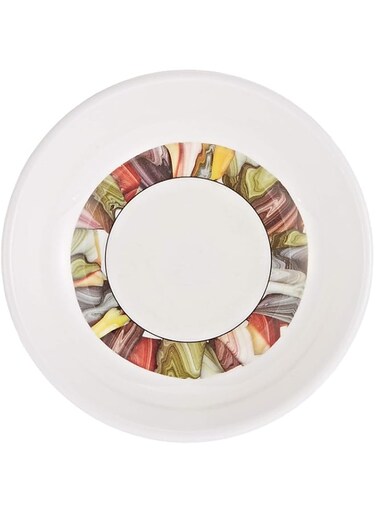 Servewell 10 Cm Art Deco Symphony Sauce Plate - White