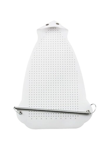 NALACAL Ironing Shoe Cover, 2 Pieces, Ironing Accessories Iron Soles Aluminum Material Electric Iron Assistant Tool Safe Slip on for Electric Iron Sole Quick Install Cover Most Standard Size Iron