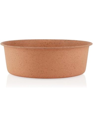 Anti-Skid Stainless Steel Pet Feeding Bowl for Dogs, Premium Speckle Feeder for Dogs, Puppies &amp; Cats   Easy to Clean   Durable &amp; Stylish Peach Bowl - 470 ml