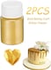 Pcs Gold Metallic Baking Craft Glitter Powder Cake Topper Decoration for DIY Cupcakes Cookies Dessert Garnish Parties Weddings Festive Celebrations,Sparkling Shimmery Dust for Creative Baking,All 20g