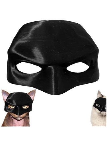 OSHIMA 11CMM Pets Decoration, Pet Cat Bat Party Decoration, Pets Cosplay Accessories, Bat Style Cat Mask Fun and Adorable Superhero Cosplay Mask for Cats Mask Hat for Cats