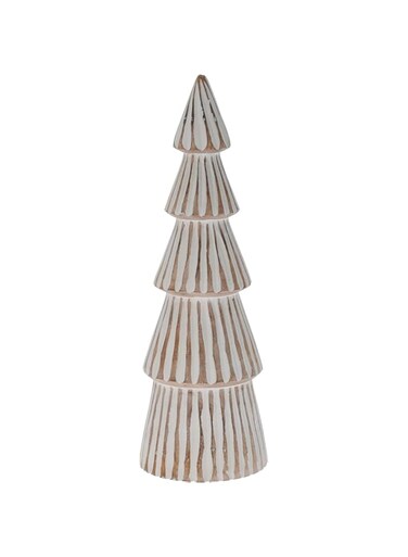 Homesmiths Xmas Tree Wood White 20cm