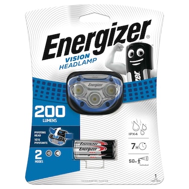 Energizer Vision LED Headlight (HDL33A2)  with 3 AAA Batteries