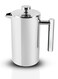 Double Wall Stainless Steel Insulated Coffee Tea Press With Filter For Hot Beverages Mirror Polish Easy Clean Design Coffee Tea Lovers Must Have