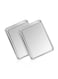 Pack Small Stainless Steel Oven Baking Tray 23x18x2.5cm, Non Toxic Rust Free Cookie Sheet Pan Mirror Finish Dishwasher Safe for Cooking Roasting