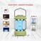 2-in-1 Portable Electric Insect Killer &amp; LED Camping Lantern for Indoor and Outdoor Mosquito Control

