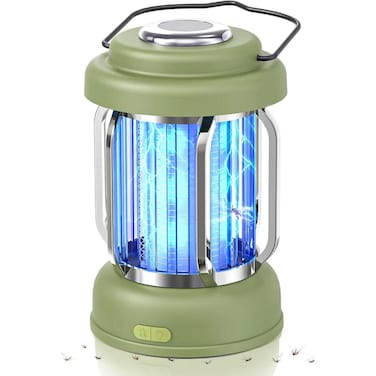 2-in-1 Portable Electric Insect Killer &amp; LED Camping Lantern for Indoor and Outdoor Mosquito Control

