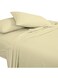 Casa 3 Pieces 1cm Stripe Bed Sheets Queen (155x200+30 cm) - Soft Satin Sheet Set with Pillowcases - Deep Pocket, Hotel Collection, Luxury Bedding Set include 1 fitted Sheet, 2 Pillowcases -Camel