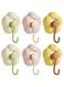 Rayyan Suction Cup Hook, Hook Without Drilling, Suction Hook Extra Strong, Suction Cups with Hooks, Flower Hook for Window Glass Bathroom Kitchen, Towel Holder(Pack of 6)
