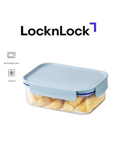 Classic Plus Rectangle Food Container &acirc;&euro;&ldquo; 420ml Mint, 4-Side Locking, Stackable &amp; Leakproof