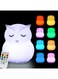 Glinrui Large Owl Night Lights for Kids LED Nursery Lamp Children&#39;s Room Moon Bedside Lamp, Changeable Brightness &amp; Color Child Table Night-Light, Lighting for Travel and Camping Child Gift - Large