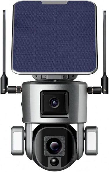 Crony S5 4G-4K-8MP-10X Solar Dual Linkage Battery PTZ Camera 8MP Wireless CCTV Camera Outdoor IP66 Waterproof Solar Dual Camera