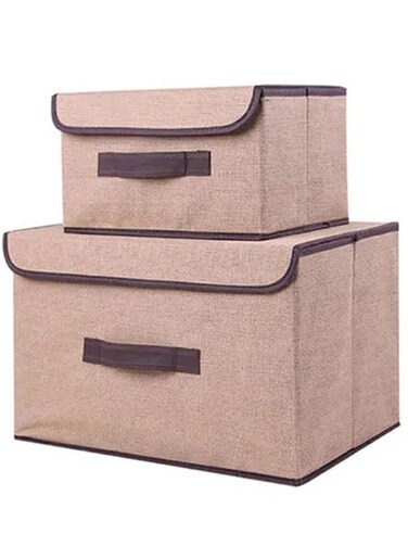 2-Piece Foldable Cloth Storage Box