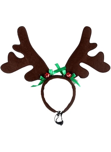BESTOYARD Pet christmas dog pet puppy deer antler headband christmas reindeer ears antler dog christmas costume outfit