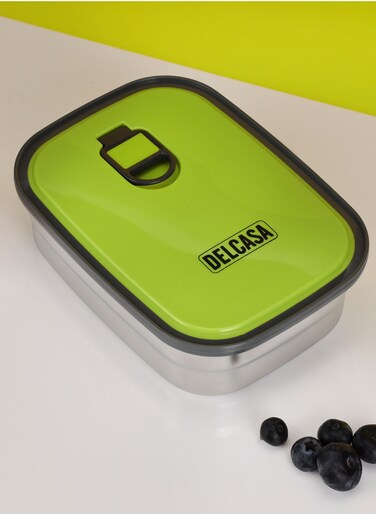 Delcasa 1100ML Stainless steel box Food Container lunch box DC2339 with polymer vent hole Lid