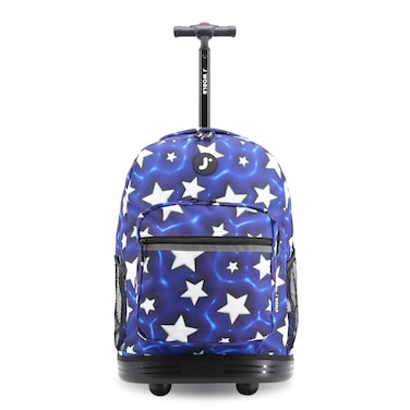 J World New York Sunrise Kids Rolling Backpack - PUFFY STAR