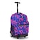 J World New York Sunrise Kids Rolling Backpack - HEART SPRAY