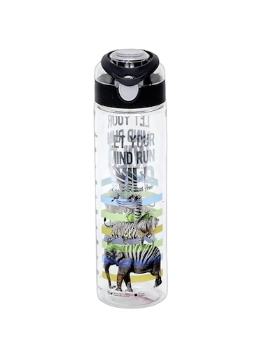 Stylish Sports Water Bottle 630 ML, Insulated Press Button to Open &amp; Drink, BPA Free Leak Proof Sweat Free Refillable Bottles for Travelling Gym School Colleges Office Hot Cold Drinks (Wild Black)
