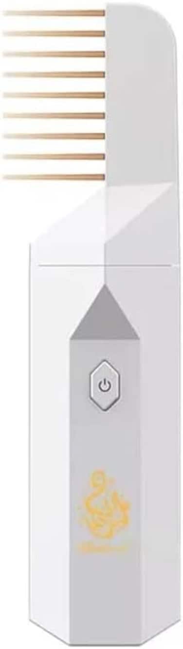 كروني مبخرة كهربائية فاخرة قابلة لاعادة الشحن بمنفذ USB 2023 - B26 ابيض