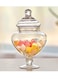 European Style Glass Decoration Candy Jar White 12.5 X 12.5centimeter Wedding Decoration