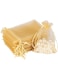 HRX Package 100pcs Gold Organza Gift Bags, 4 x 6 inch Candy Mesh Drawstring Favor Bags Jewelry Pouches for Christmas Wedding Party