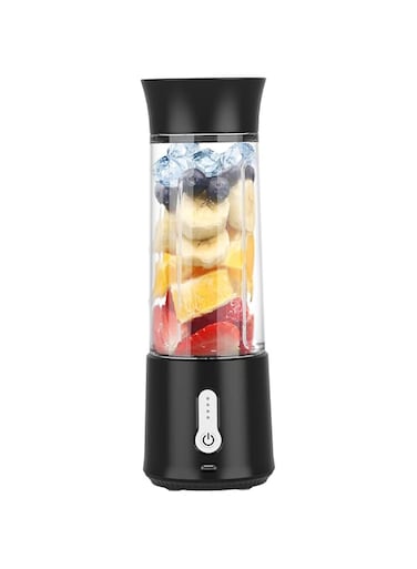 STAYOUNG Portable Blender - Smoothie Blender, Portable Juicer Blender Smoothie Maker, Mini blender, High Speed 6-Blades for Office, Home,Travel, Baby Food Blender, 500ML (Black)