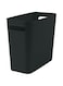 LENND Plastic Small Trash Can Wastebasket, Garbage Container Basket for Bathrooms, Laundry Room, Kitchens, Offices, Kids Rooms, Dorms, 8L, Black