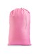 Nylon Laundry Bag - Locking Drawstring Closure and Machine Washable. These Large Bags Will Fit a Laundry Basket or Hamper and Strong Enough to Carry up to Three Loads of Clothes. (Pink)