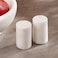 Home Mison 2-Piece Marble Salt Pepper Shaker Dia4x9cm -White