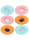 Tazweeq 6 Pcs Cat Ears Silicone Cup Lids, Creative Anti-Dust, Airtight Seals for Hot &amp; Cold Beverages (Coffee, Tea), BPA-Free, Dishwasher Safe, Universal Fit for Most Cups, Cute Cartoon Design for Kid