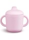 Silicone Drinking Cup with Handles, Soft Grip Cup with Lid, 5oz Spill-Resistant Design, Microwave and Dishwasher Safe &acirc;&euro;&ldquo; Pink