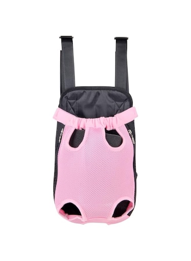 YINGJEE Dog Carrier Legs Out Front Pet Carrier Backpack Adjustable Puppy Cat Small Bag with Shoulder Strap and Sling for Traveling Hiking Camping Outdoor (XL, Pink)