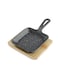 Vague Square Sizzling Pan with Base, 19 cm Size