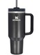Quencher H2.0 FlowState Vacuum Insulated Tumbler &acirc;&euro;&ldquo; 40oz Black Stainless Steel Travel Mug with Leakproof Lid &amp; Straw, Double-Walled Design, Keeps Drinks Hot for 7 Hours &amp; Cold for 24 Hours, Durable &amp; Portable