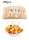 100 Pcs Mini Fruit Fork, 3.9 inch Disposable Forks for Fruit, Snack, Desserts, etc