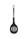 Royalford Nylon Slotted Turner Steel handle with Soft Grip Handle, Non Stick Safe Nylon