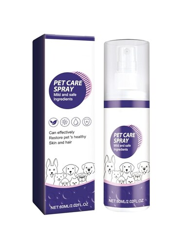 Azonee Pet Hot Spot Itch Relief Treatment Spray, Skin Care for Dogs &amp; Cats, Lick Safe Painless Wound Care, Allergy &amp; Rash Relief, 60ml