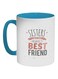Sisters Are The Perfect Best Friend Printed Coffee Mug Blue/Red/White 325ml