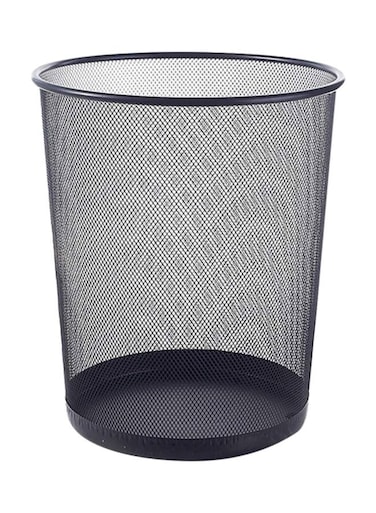 Trash Can Black 28x21cm