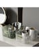 PASGON Poatable Storage Box with Handle Thickened Cosmetics Jewelry Storage Basket Bathroom Kitchen Desktop Organizer (Dark Green)