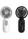 Mini Handheld Fan, Portable Travel Fan, Battery Operated Small Personal Fan, Mini Hand Held Fan with USB Rechargeable 400mAh Battery, Quiet<30dB 3 Speeds for Travel Camping Outdoor Home Office 2PCS